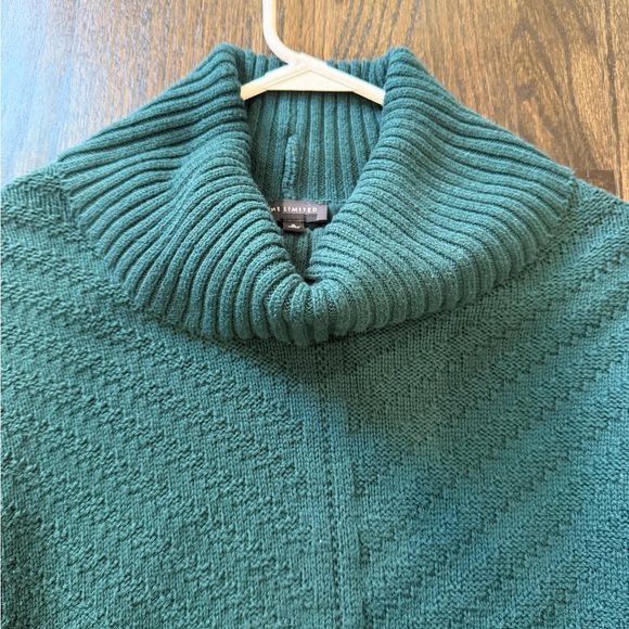 The Limited Teal Cowl Neck Sweater - Picture 3 of 5